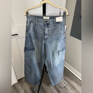 Jessica Simpson Blue Denim Cargo Jeans Sz8 NWT
